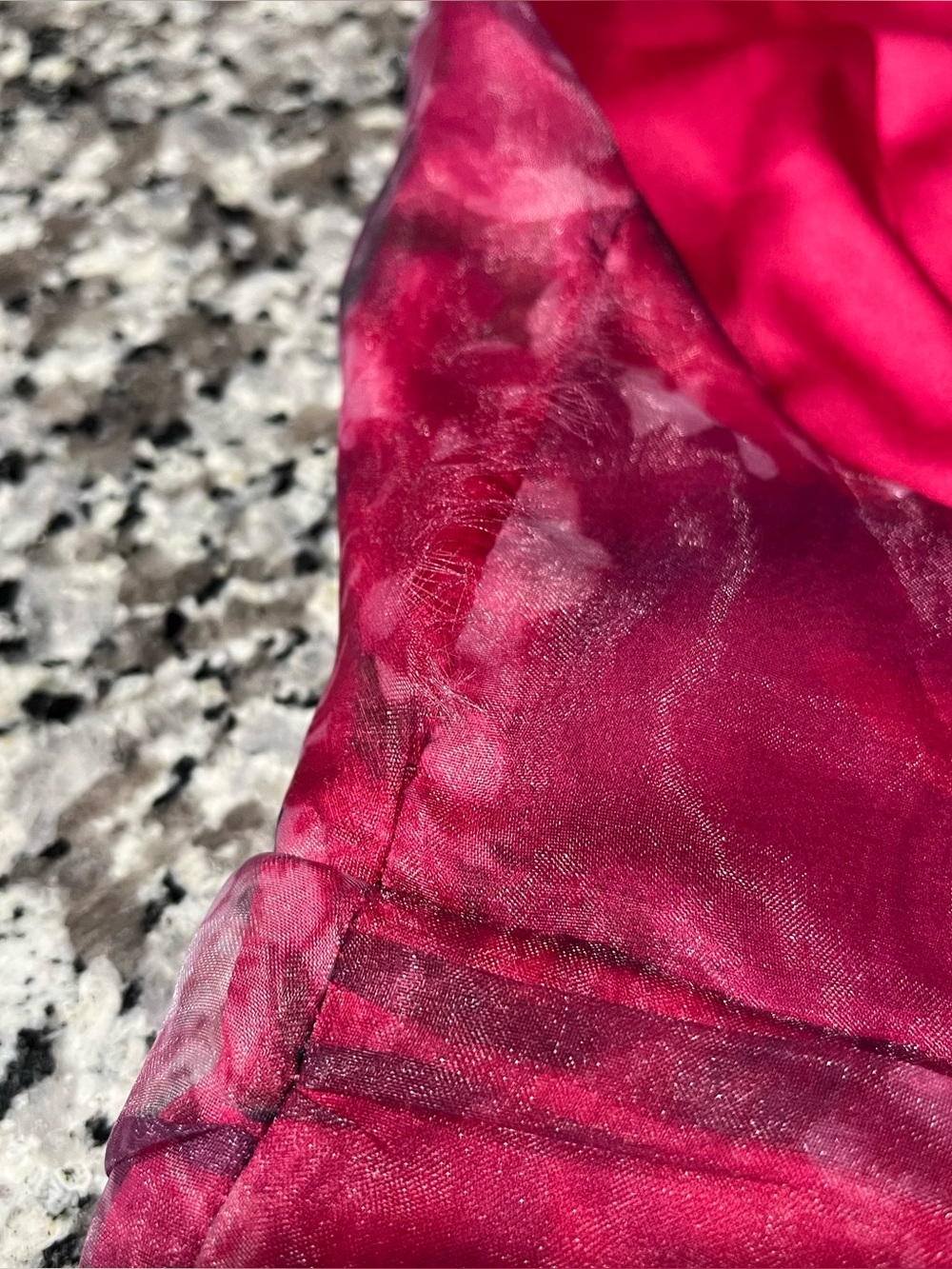 Lulu's Fuchsia Floral Lace Maxi Dress with Plunging V-Neck - Picture 9 of 13
